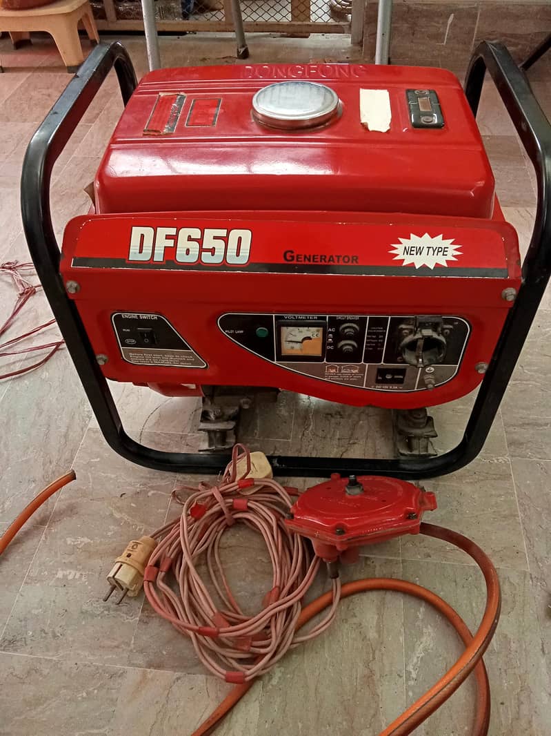 Dong Fong 1.5kva Generator in axcellent condition with GAS kit and plu 2