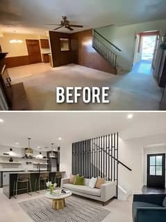 Home renovation/Interior design/Flooring/False ceiling services