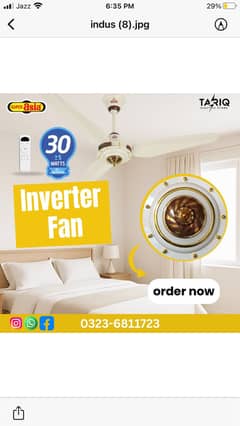 AC+DC and inverter fans (30 watt)