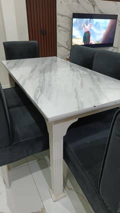 6 dining table with chair