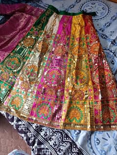 beautiful  lehnga with stitch shirt size