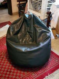 Premium Leather Bean Bag Full Size Almost new