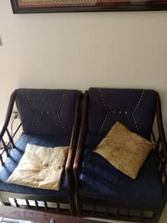 wooden sofa