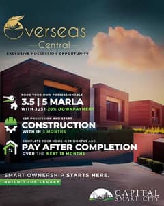 5 Marla Possession Able Plot Just 20% Down Payment