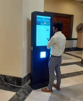 Digital Kiosk Standee-Interactive Screen-Logitech Video Camera-SMD LED 5