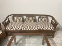 Wooden sofa set