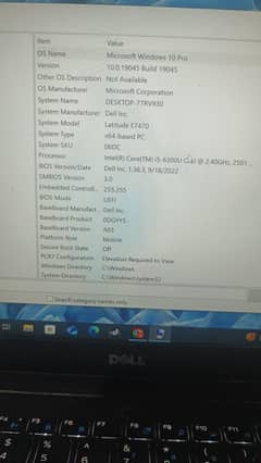 Dell latitude E7470 Core i5