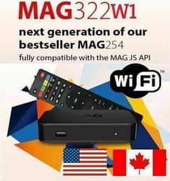 MAG 322 W1 IPTV TV BOX SET