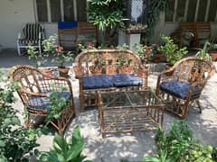 Cane sofa set