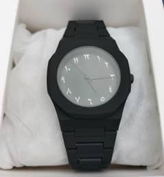 Black aura Arabic watch