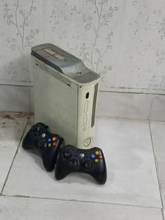 xbox 360 jtag console without power and 2 wireless controller