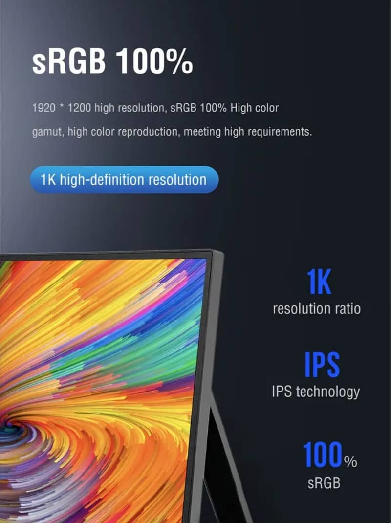 Anmite Touch Screen Portable Monitor 14” Touchscreen - True Colors 18