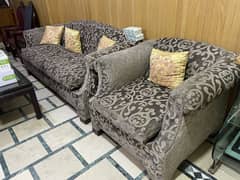 6 seater sofa set wooden