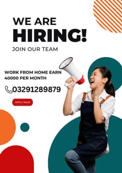 WORK FROM HOME AND EARN 40000 PER MONTH