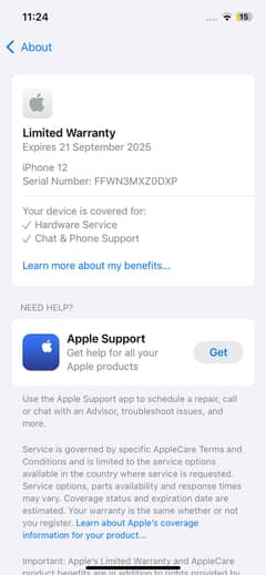 I phone 12 sim time bi 2 months jv  full water pack hai