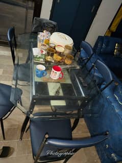 Iron Dinning table with chairs
