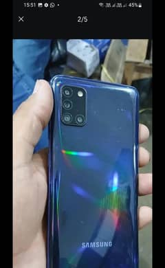 exchange possible Samsung A31 Mobile All Oky Glass change With charger
