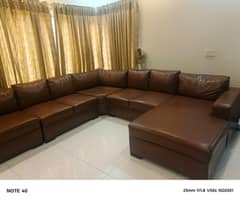 leather sofa 10 seater L shape