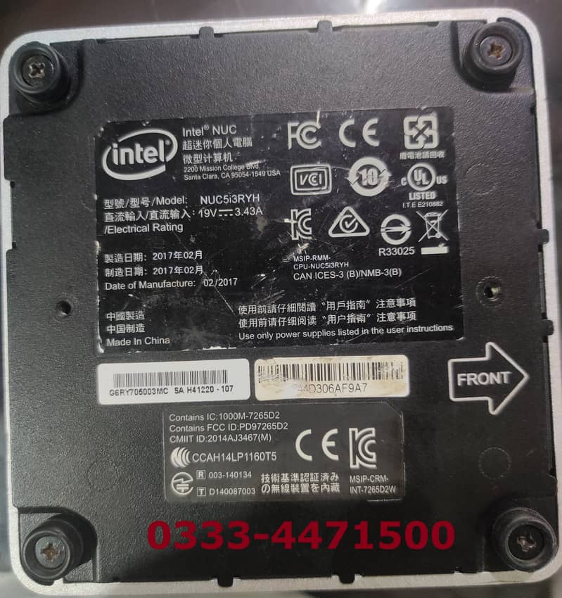 Intel NUC mini PC Core I3 5Th. Generation 0