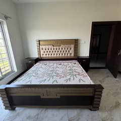 King Size bed with side tables & dressing table-like new|urgent sale