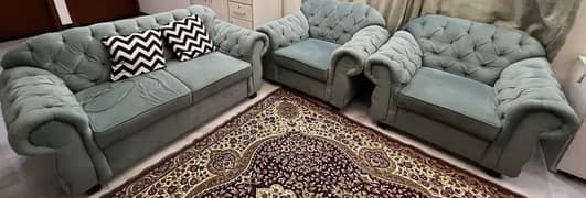 Used 3 seater + 2 armchairs sofa set - Great condition