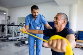 male physiotherapist