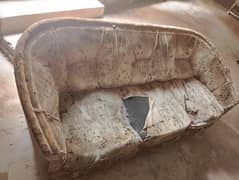 old sofas 3 seater and 1 seater  urgent before 11.00 Am otherwise sell