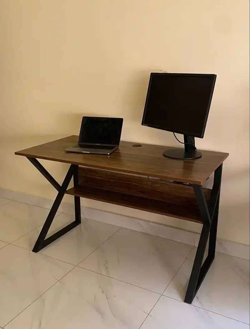 Modern K-shape computer and study table, office table, desktop table 0
