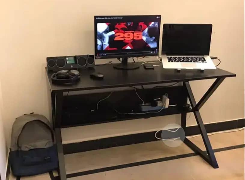 Modern K-shape computer and study table, office table, desktop table 1