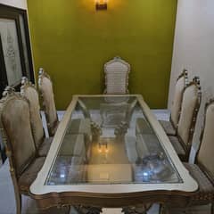 8 SEATER LUXURY HIGH END DINING TABLE