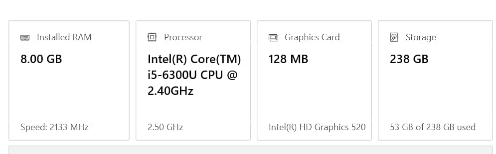 hp ddr 4 core i5 6th gen 0