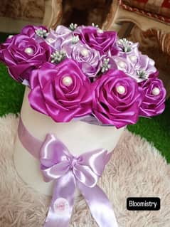 Artificial Ribbon flower Box
