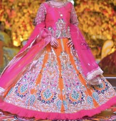 Heavy mehndi bridal dress