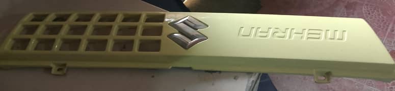 Mehran bumpers jorri used and front grill logo good condition for sale