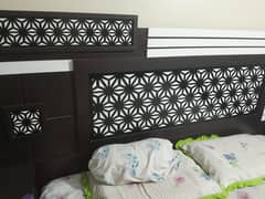 Turkish Style Bed king Size Double with 2 Side Tables.