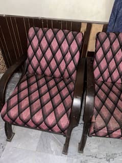 5 seater Solid wooden sofa set