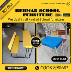 School furniture for sale | Doul desk | Table, bench| Study chair