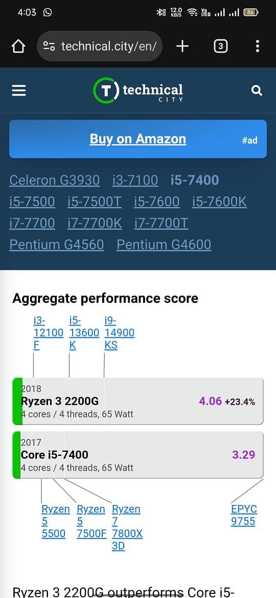 PC rayzen 3 2200g 16gb ddr4 ram specs see in description 5