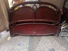 Bed With side tables and Dressing table