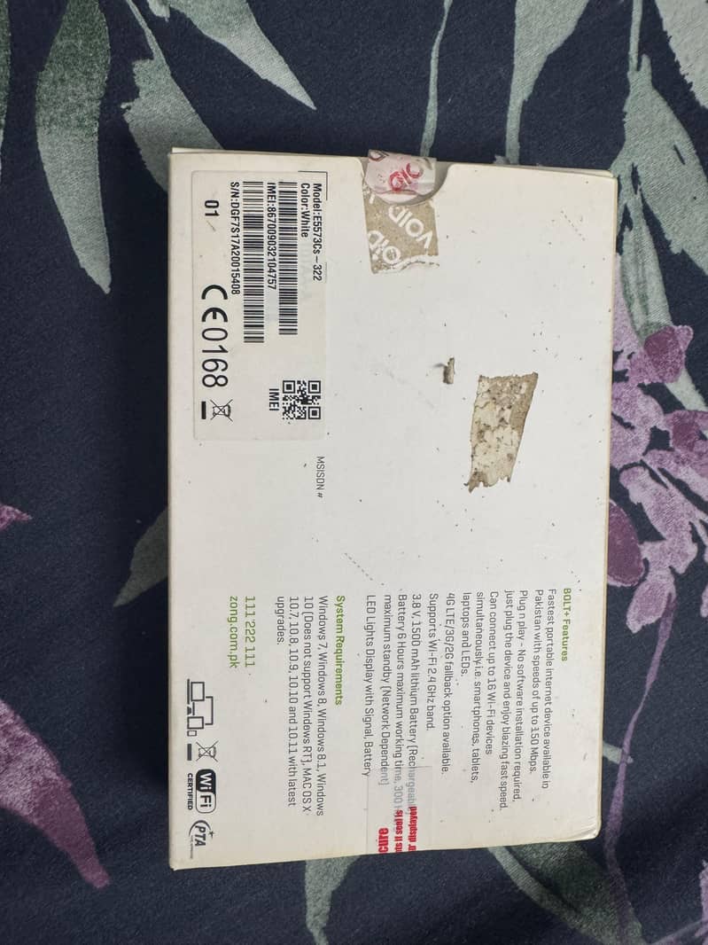 Zong bolt+ device all network unlock in new and working condition 2