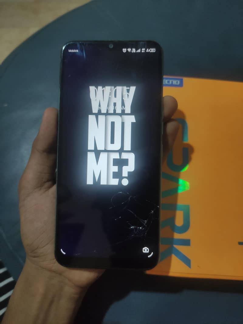 tecno spark 7 with box 0