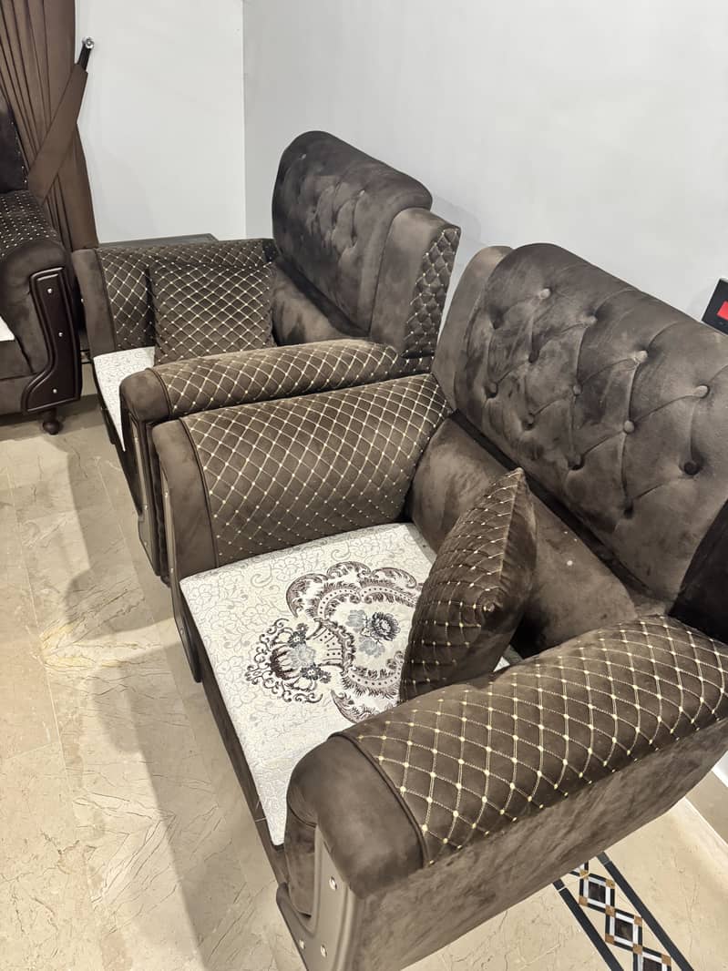 Sofa Set 7 Seater With 3 Tables 1