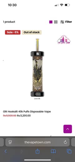 Hookalit disposable pod