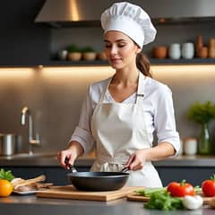 cook Paratha making and Side help