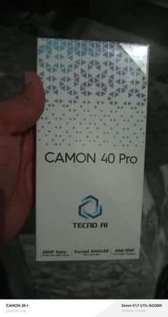 tecno camon 40 pro daba pack new