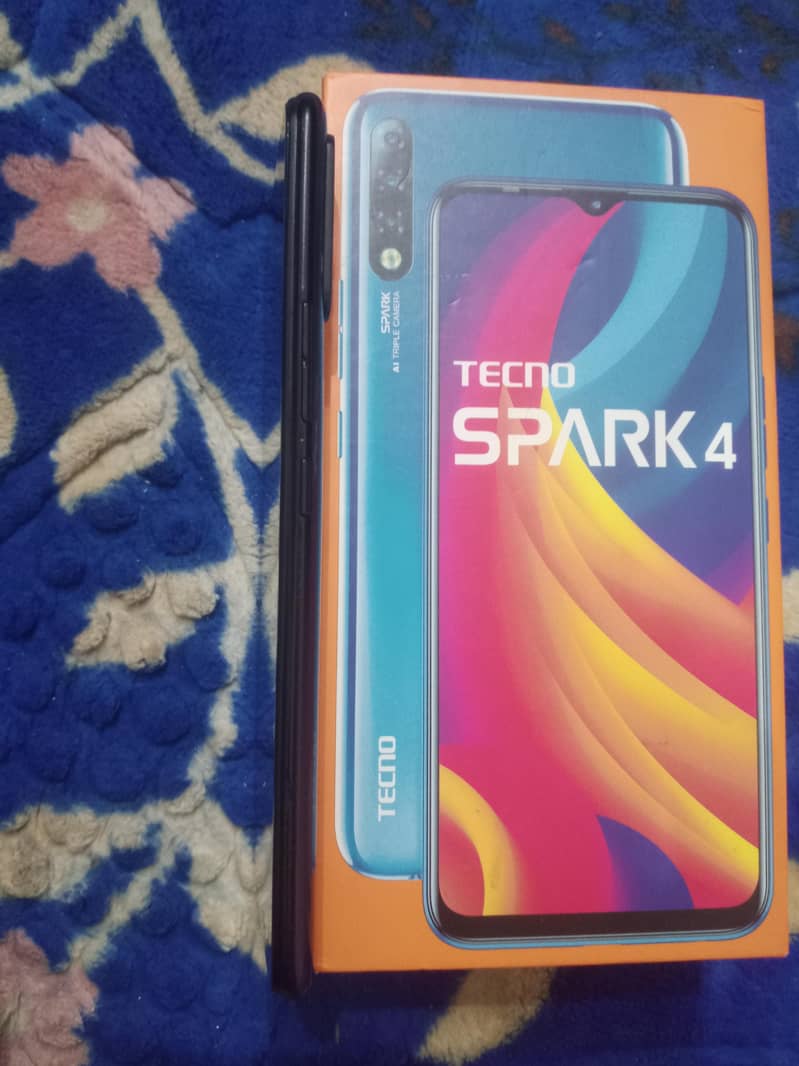 3/32 Techno spark 4 with BOX  in new condition 4