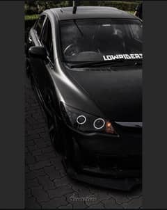 Honda reborn civic front headlights bmw style whole 360 1/1
