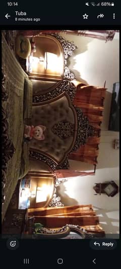1 bed with 2 side tables,1 dressing table