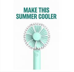 1200mAh Mini Smart Foldable Fan – Portable Rechargeable Desk Fan
