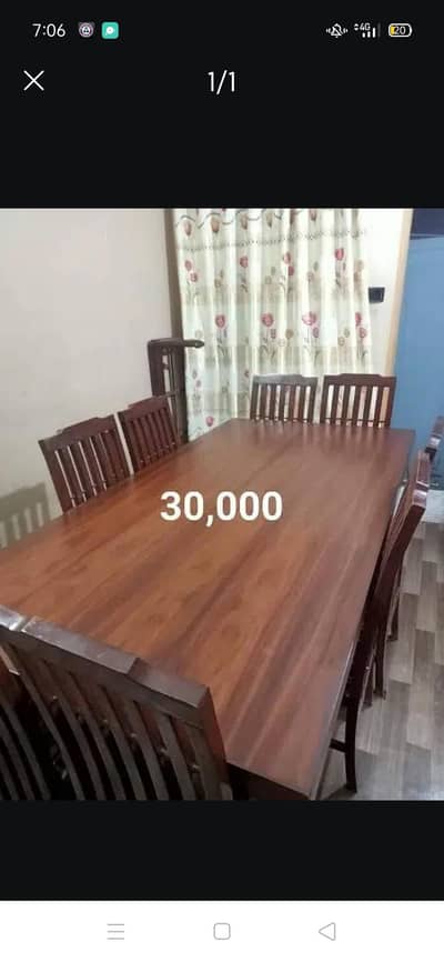8 chair with dining  table